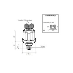VDO Oliedrukgever M10x1.0