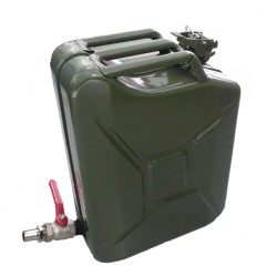  JERRYCAN STAAL MET KOGELKRAAN 20 LITER
