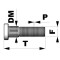 M14 x 1,5 Totale Lengte : 70mm Splain :15,00mm